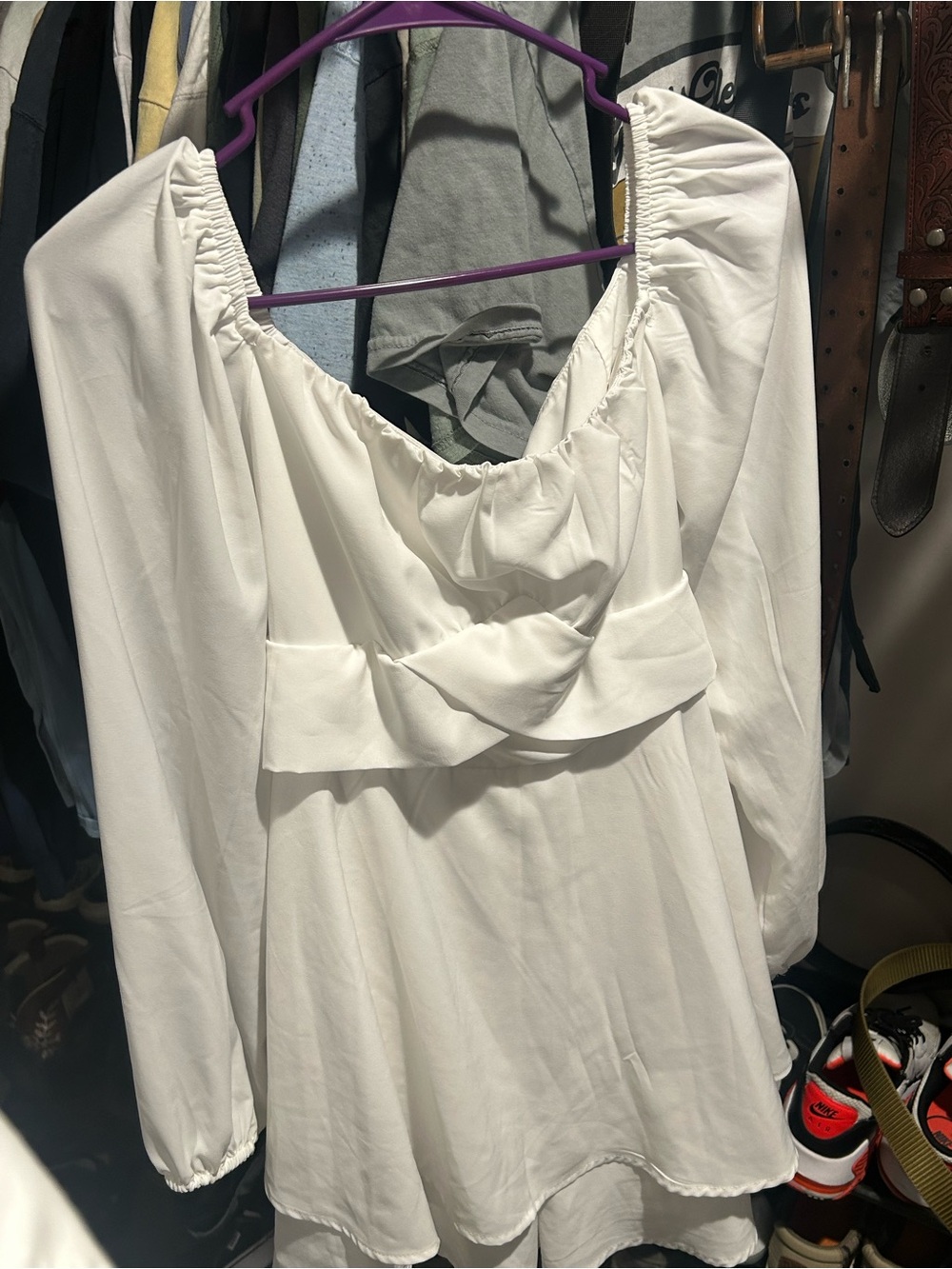 White Women's Romper